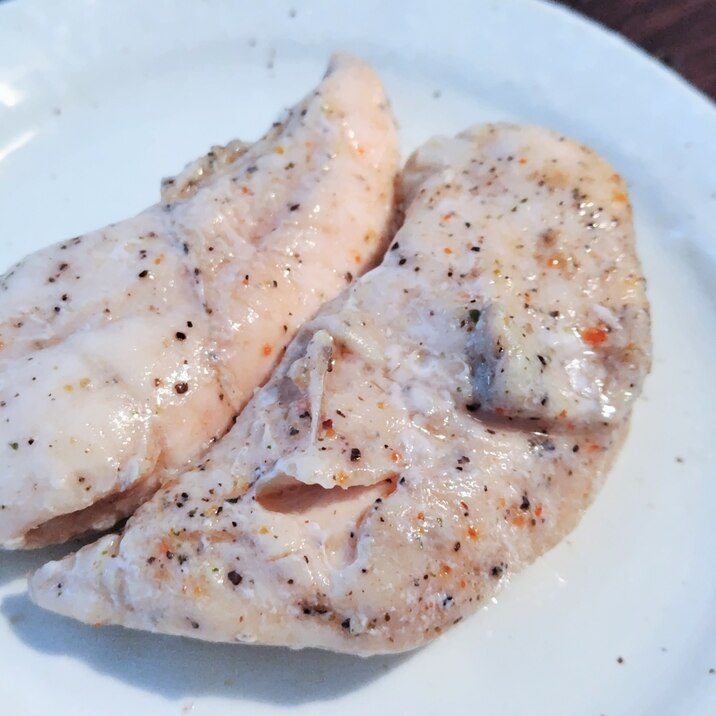 炊飯器で作る❦材料3つ!鶏ささみのサラダチキン